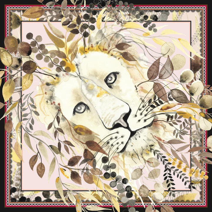 BELLA & VOSS - SILKETØRKLÆDE LØVEN