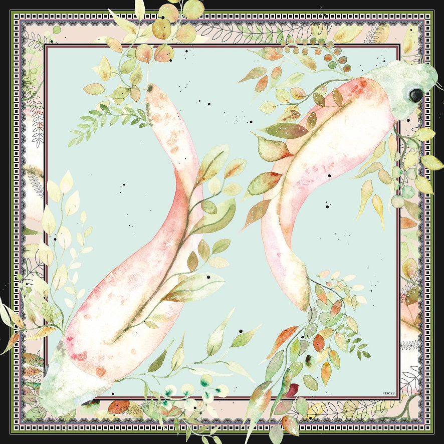 BELLA & VOSS - SILKETØRKLÆDE FISKEN