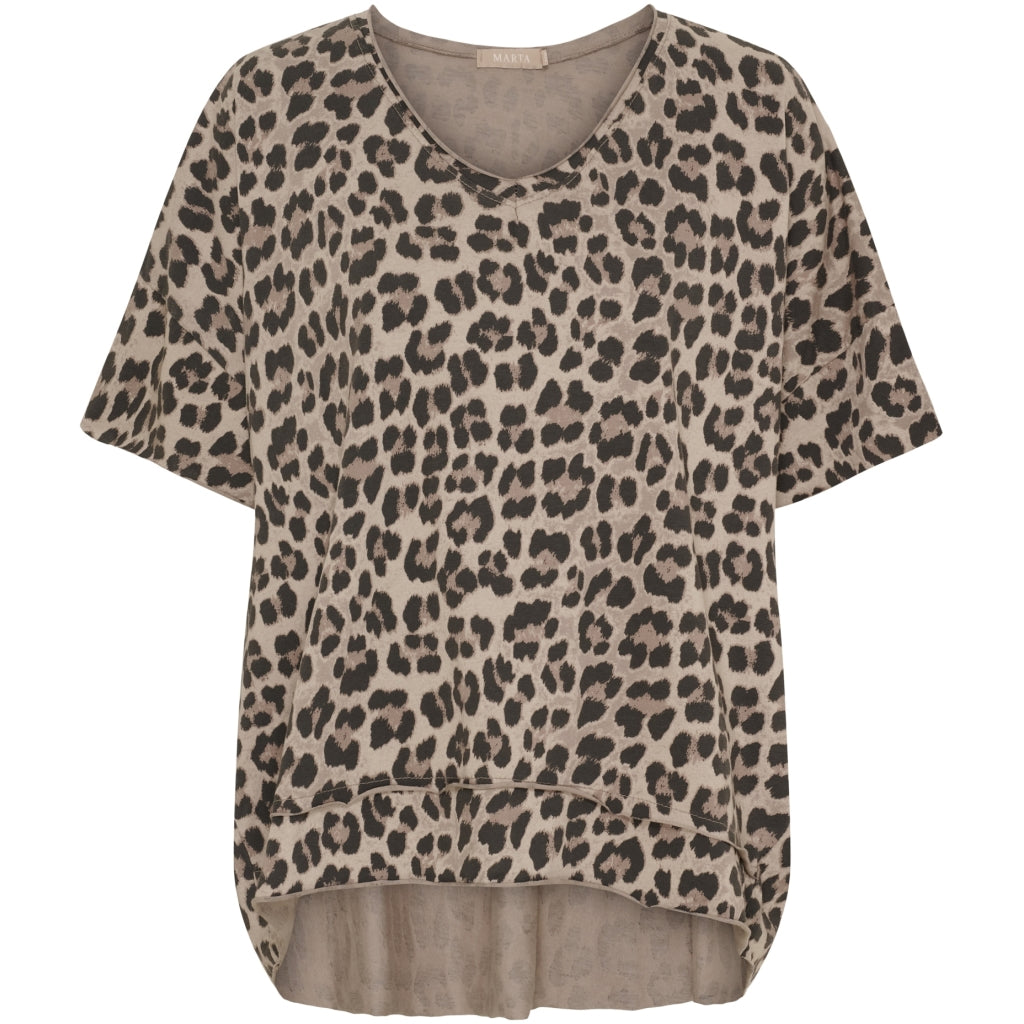 MARTA - HARPER T-SHIRT BEIGE LEO