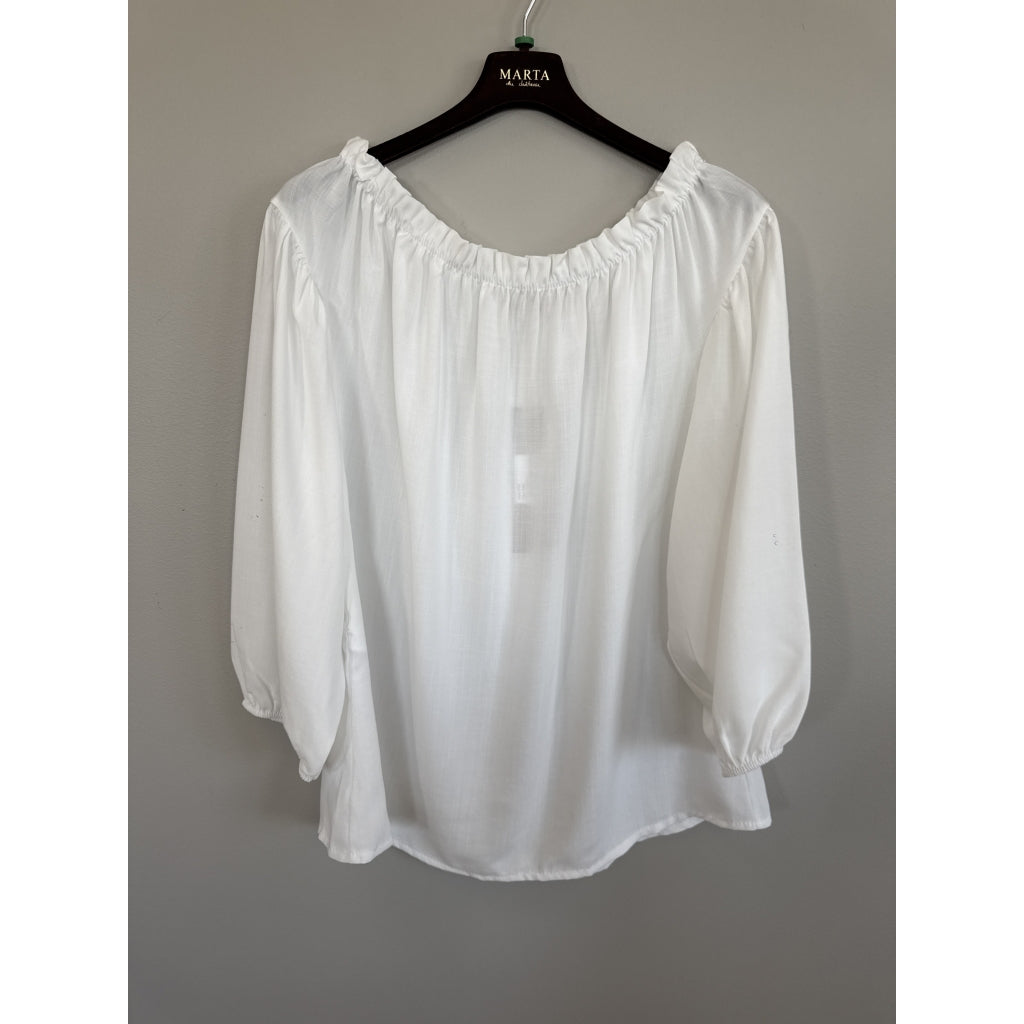 MARTA - JUNIPER BLUSE OFF WHITE
