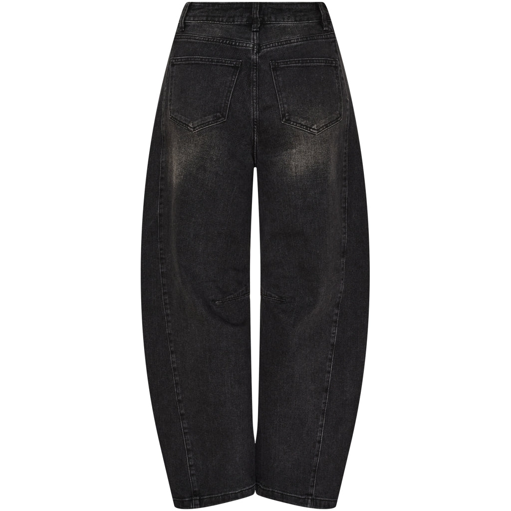 MARTA - BITTEN JEANS BLACK DENIM