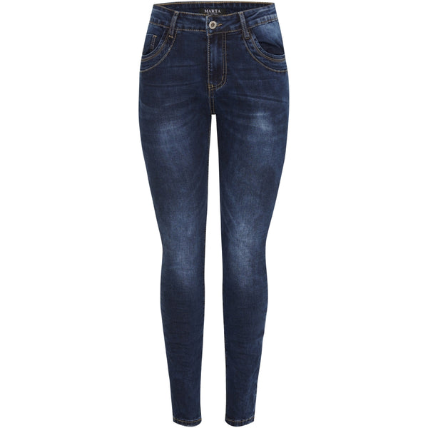 MARTA - METTE JEANS BLÅ DENIM