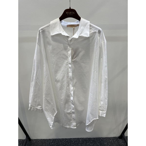 MARTA - LEA OVERSIZE SKJORTE HVID