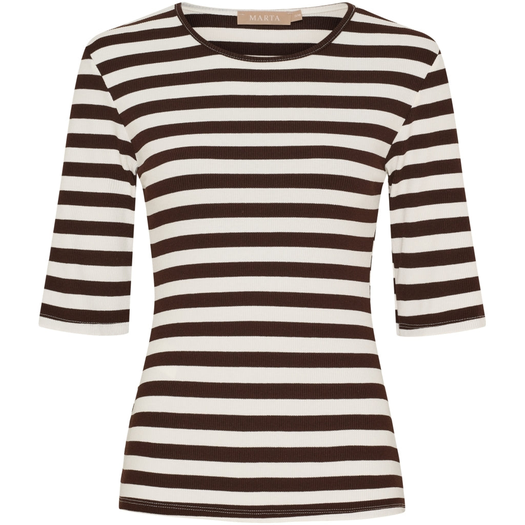 MARTA - NENA T-SHIRT MARONE