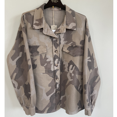MARTA - MOONSTONE JAKKE BEIGE CAMO