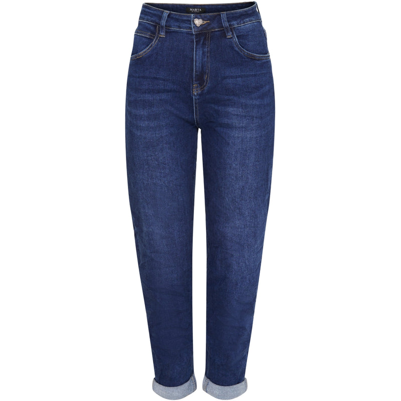 MARTA - KATRINE JEANS DARK BLUE