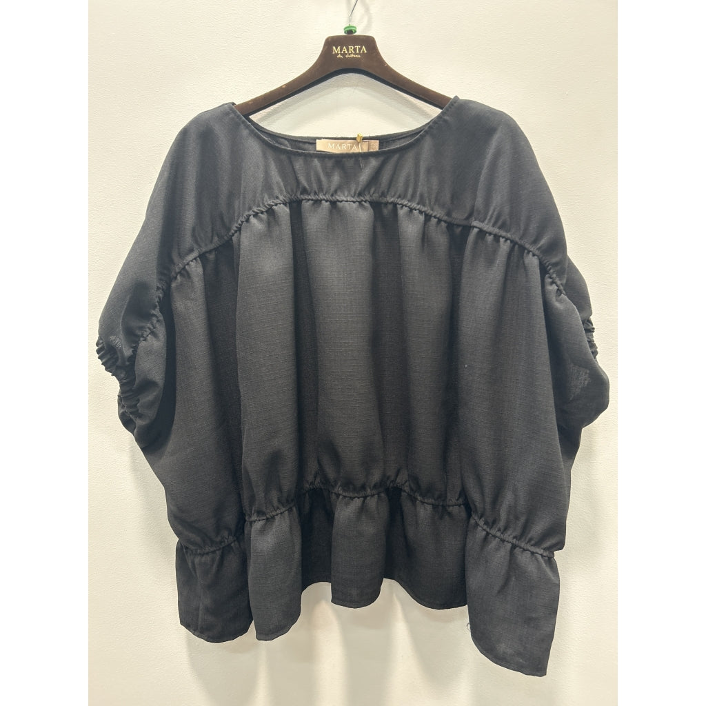 MARTA - SAFFRON BLUSE SORT