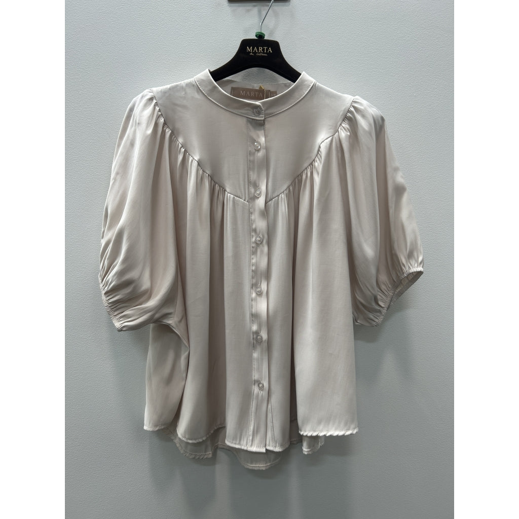 MARTA - MELODIE BLUSE DARK BEIGE