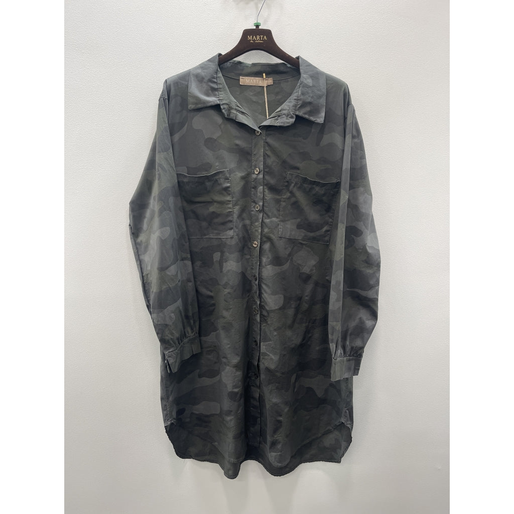 MARTA - PEARL SKJORTE CAMO