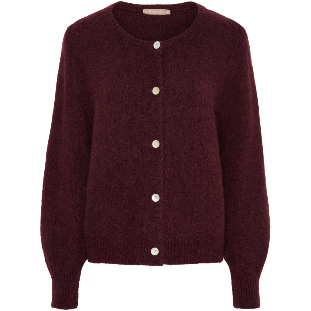 MARTA - COSIMA CARDIGAN MELANZANA