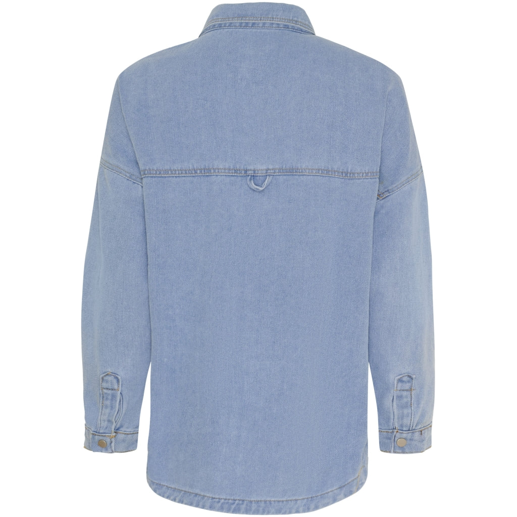 MARTA - IVANA DENIM SKJORTE BLUE DENIM