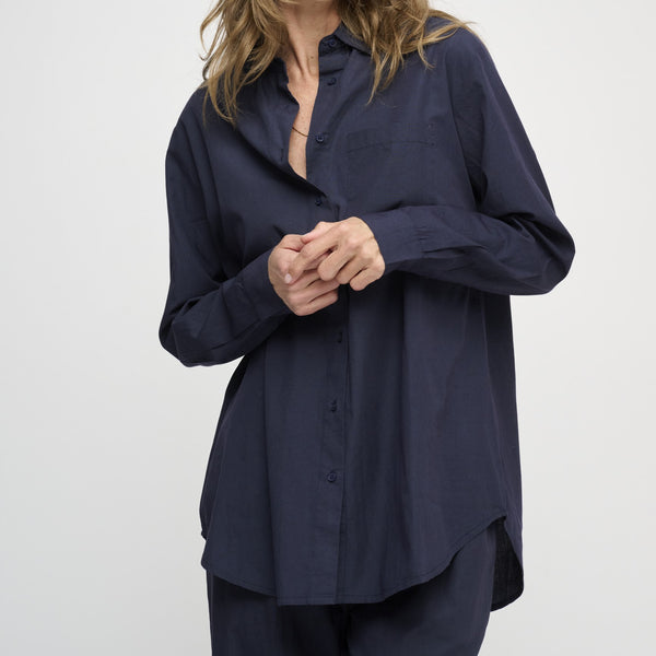 MOSHI MOSHI - GAIA SKJORTE DARK NAVY