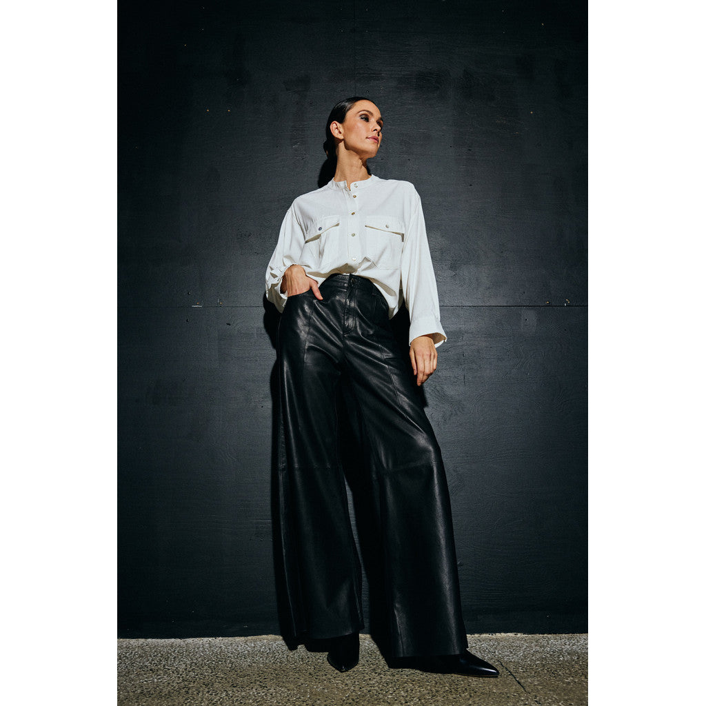 DEPECHE - BOA WIDE LEG BUKSER SORT
