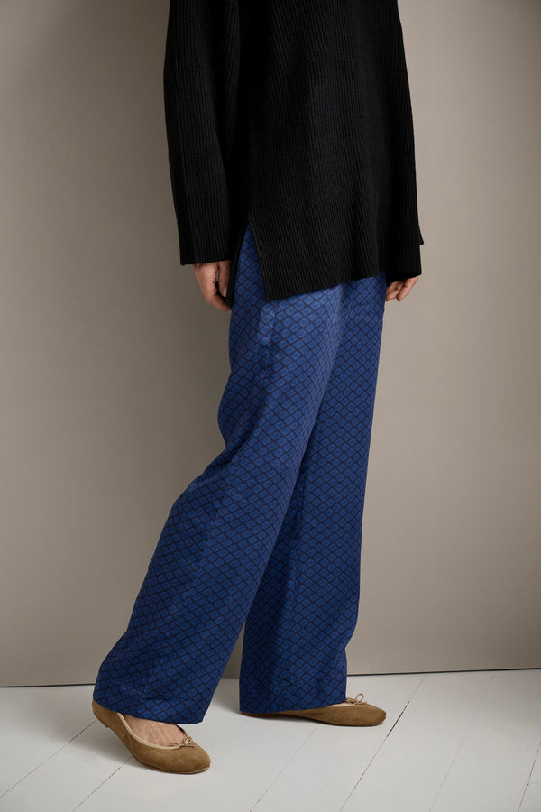 MOSHI MOSHI - NICE SILKY BUKSER NAVY/BLUE