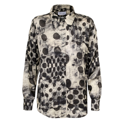 SAND COPENHAGEN - LATIA SKJORTE BLACK GREY