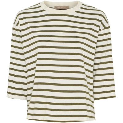 MARTA - BROOKLYN T-SHIRT BEIGE/MILITARY