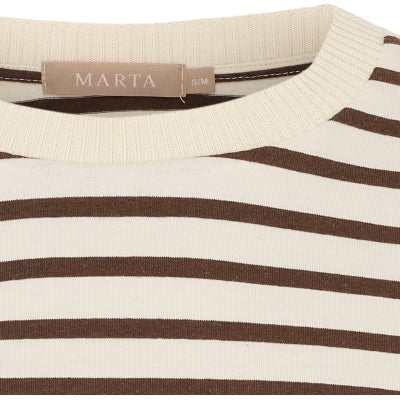 MARTA - BROOKLYN T-SHIRT BEIGE/MORO