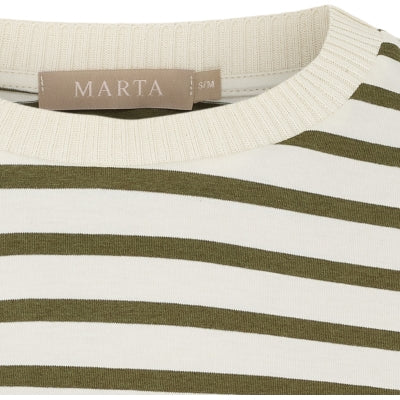 MARTA - BROOKLYN T-SHIRT BEIGE/MILITARY