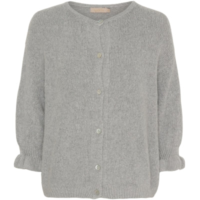 MARTA - JULIANA CARDIGAN LIGHT GREY