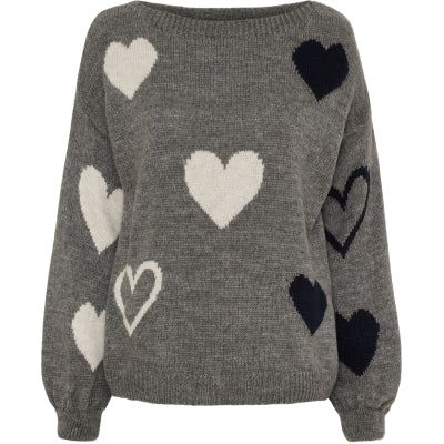 MARTA - AMARANTE STRIK DARK GREY