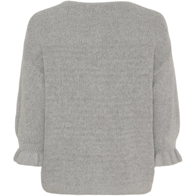 MARTA - JULIANA CARDIGAN LIGHT GREY
