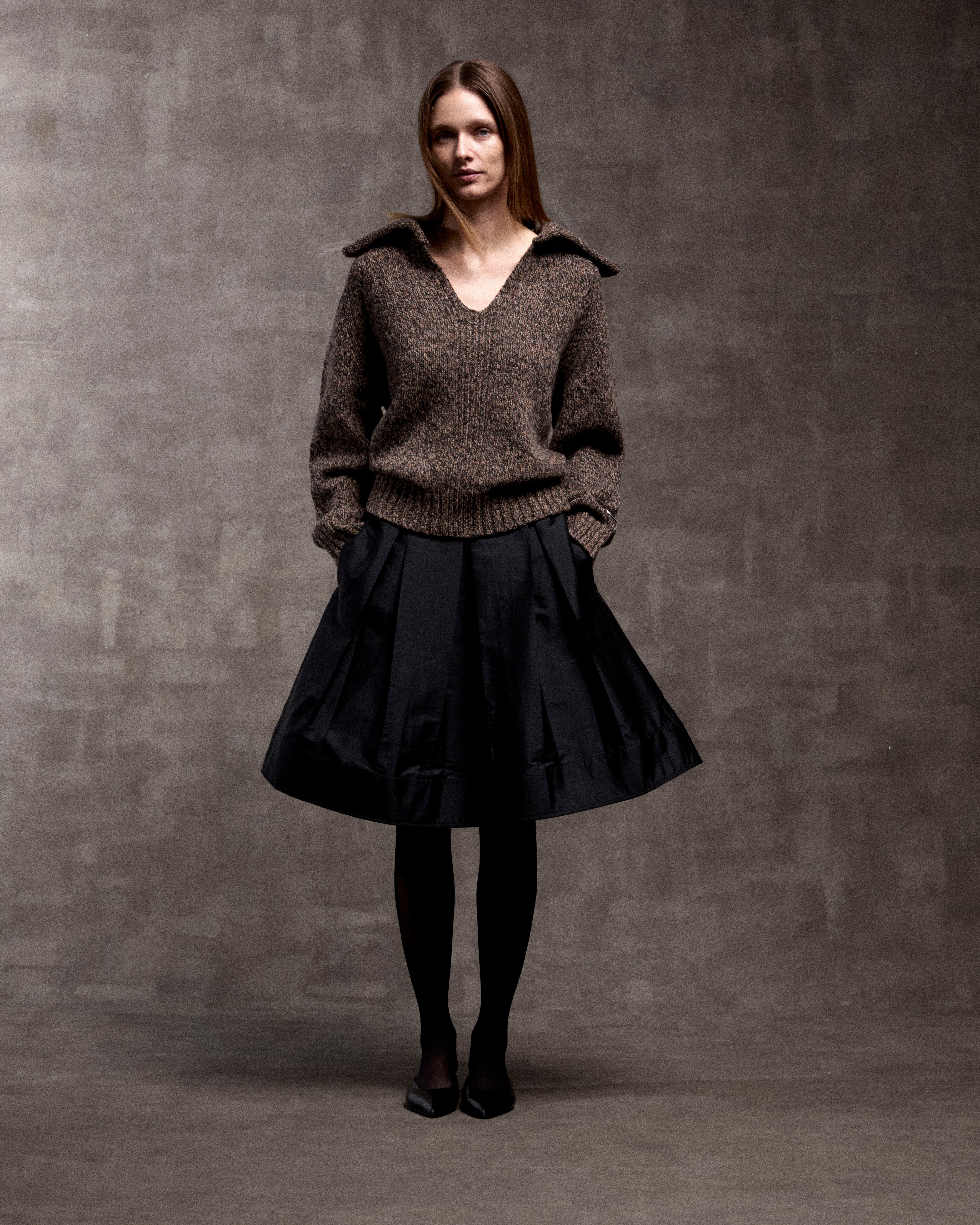 ATELIER TAKTIL - SKYE NEDERDEL SORT
