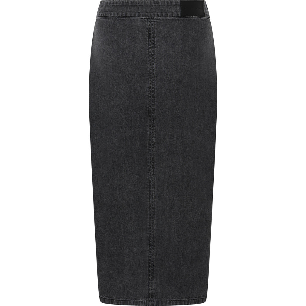BRUUNS BAZAAR - PLATIE NEDERDEL GREY DENIM