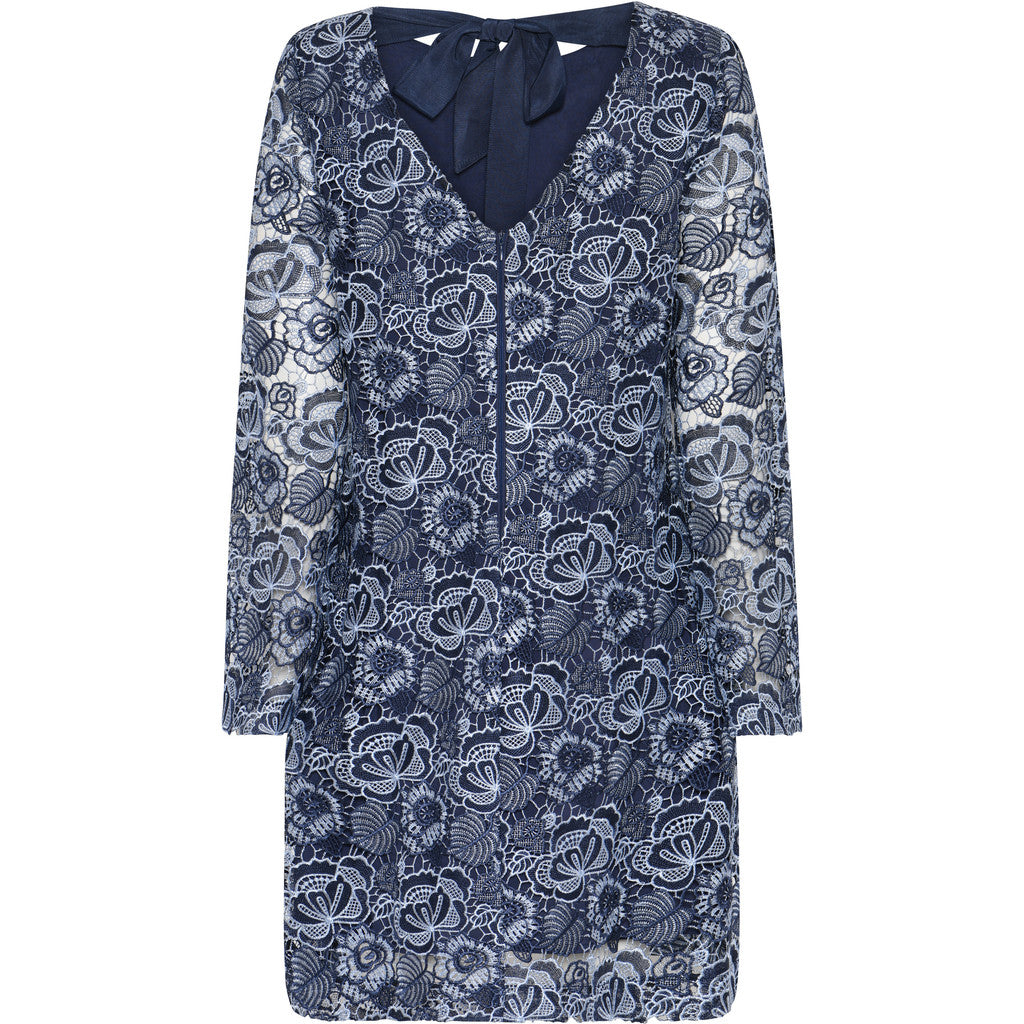 BRUUNS BAZAAR - LUCILLE KJOLE BLUE FLOWER