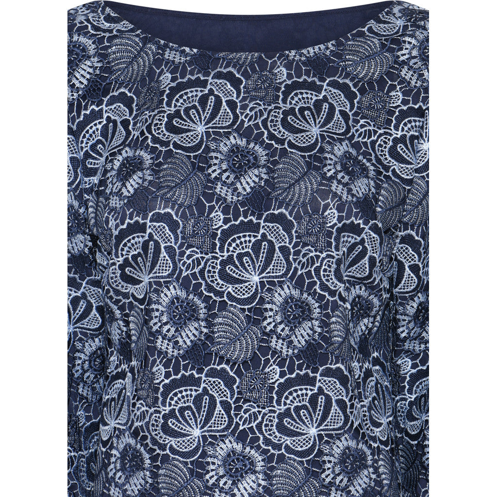 BRUUNS BAZAAR - IGNARA BLUSE BLUE FLOWER