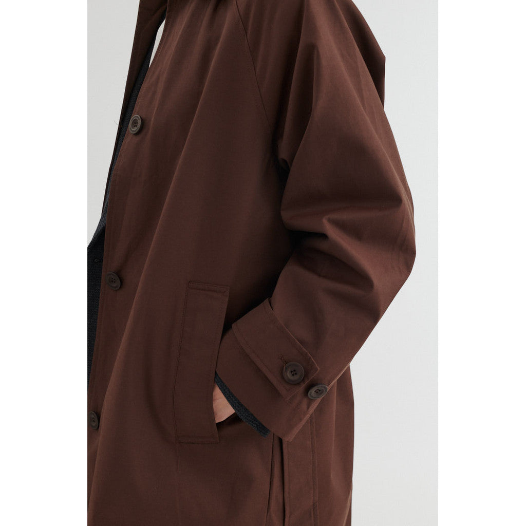 BASIC APPAREL - GISE RAGLAN FRAKKE COFFEE