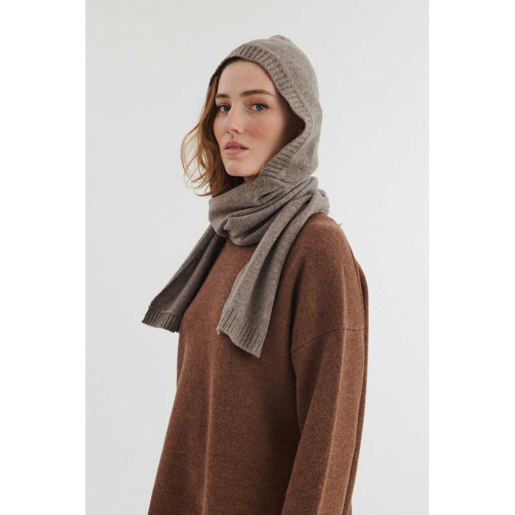 BASIC APPAREL - LIZ TØRKLÆDE/HUE PORTOBELLA