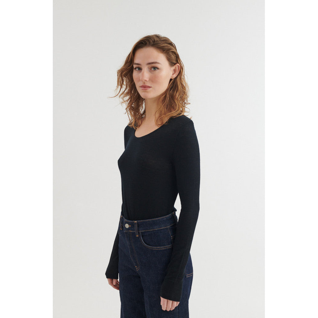 BASIC APPAREL - RINJA LS T-SHIRT SORT