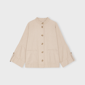 MOSHI MOSHI - BLOOM KANVAS JAKKE PURE BEIGE