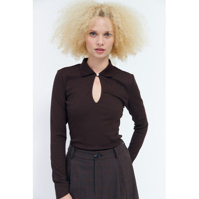CRAS - ISABELL BLUSE CHOCOLATE BROWN