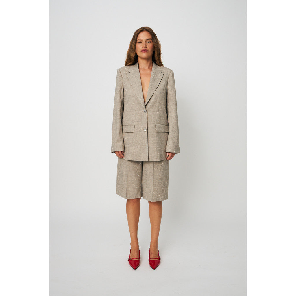CRAS - DIANA BLAZER GREIGE RHINESTONE