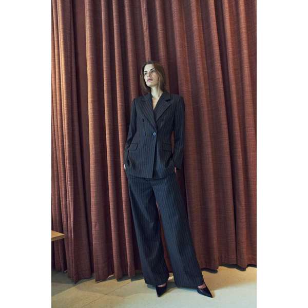 COPENHAGEN MUSE - TAILOR BUKSER BLACK/RED PEBER