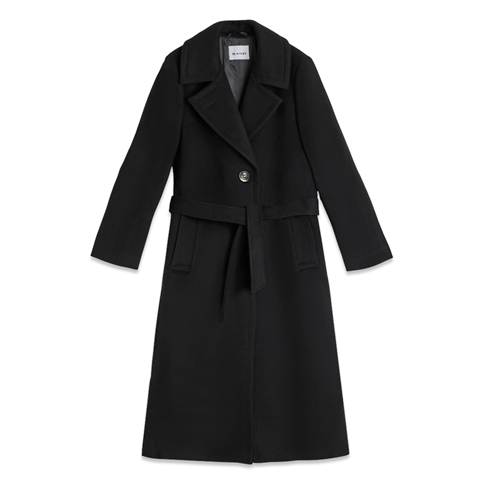 SAND COPENHAGEN - CLARETA LONG FRAKKE SORT