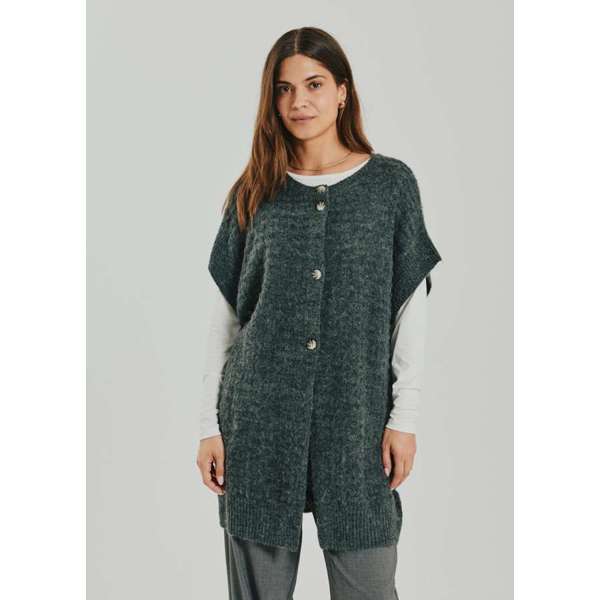 FREEQUENT - DIDO CARDIGAN GREY MELANGE