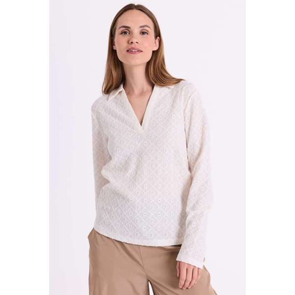 FREEQUENT - KIONA POLO STAR OFF WHITE