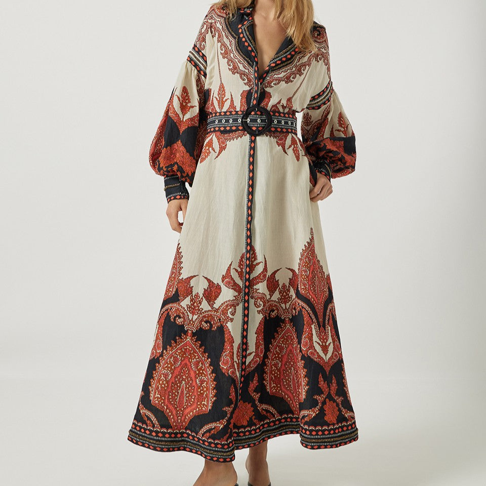 SCARLETT POPPIES - FLORISTA KJOLE BURNT ORANGE