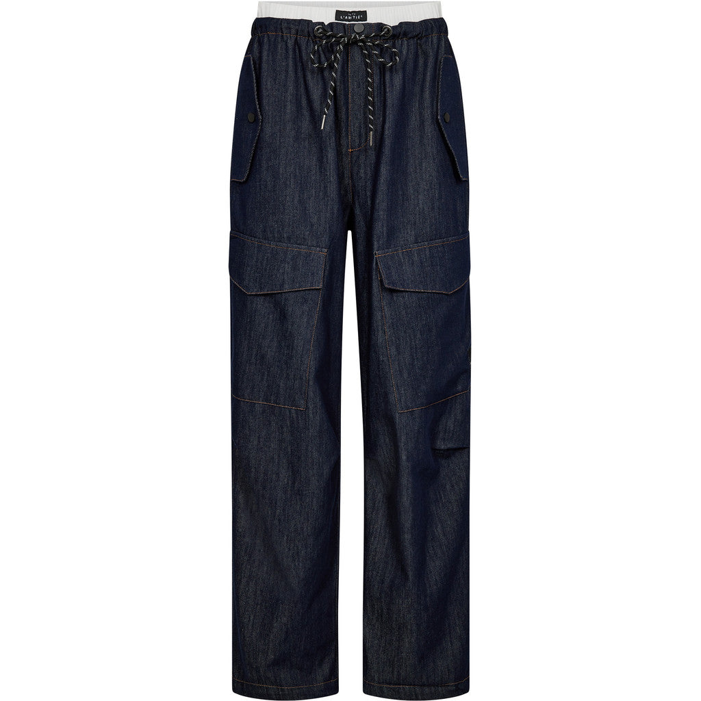HAUTE L'AMITE - DENIM GARGO BUKSER DARK DENIM