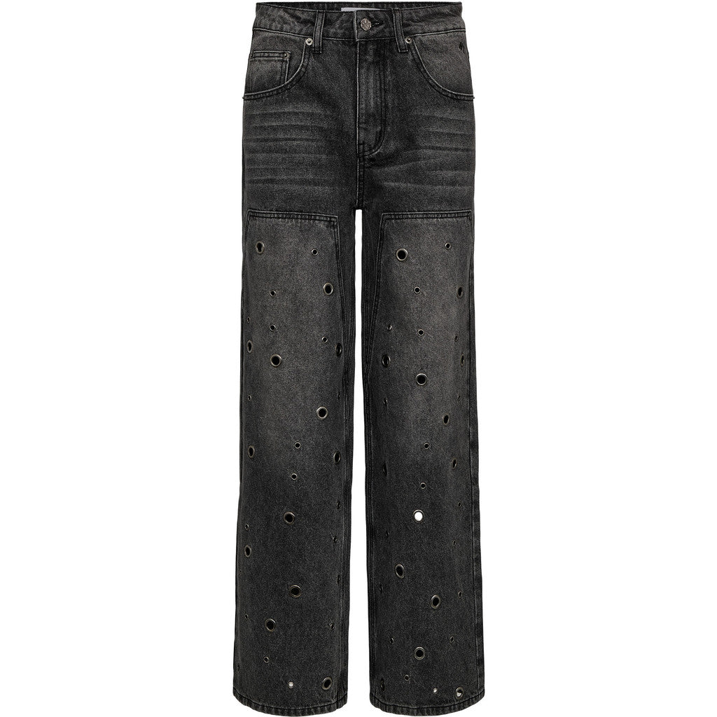 HAUTE L'AMITÈ - EYELET PATCH JEANS STONE