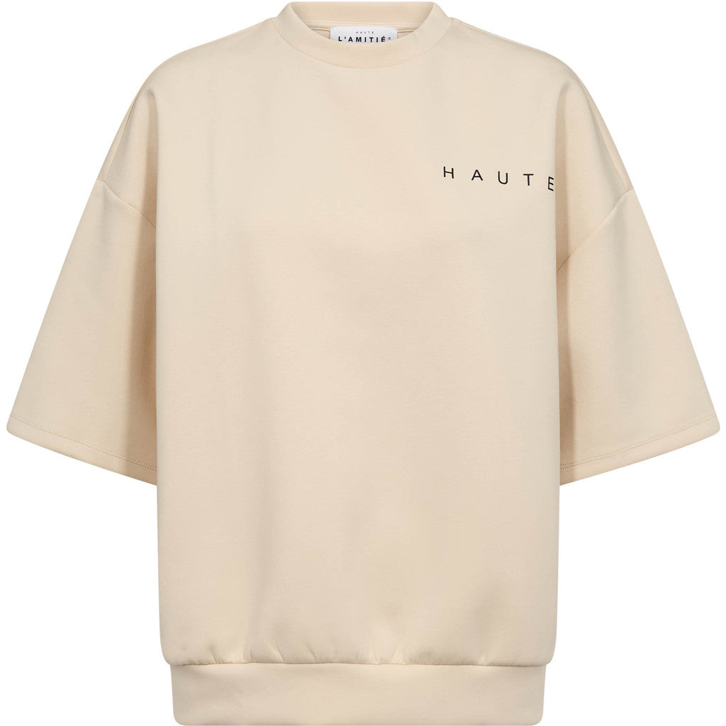 HAUTE L'AMITIE - MAXI LOGO SWEAT PEARL/BLACK