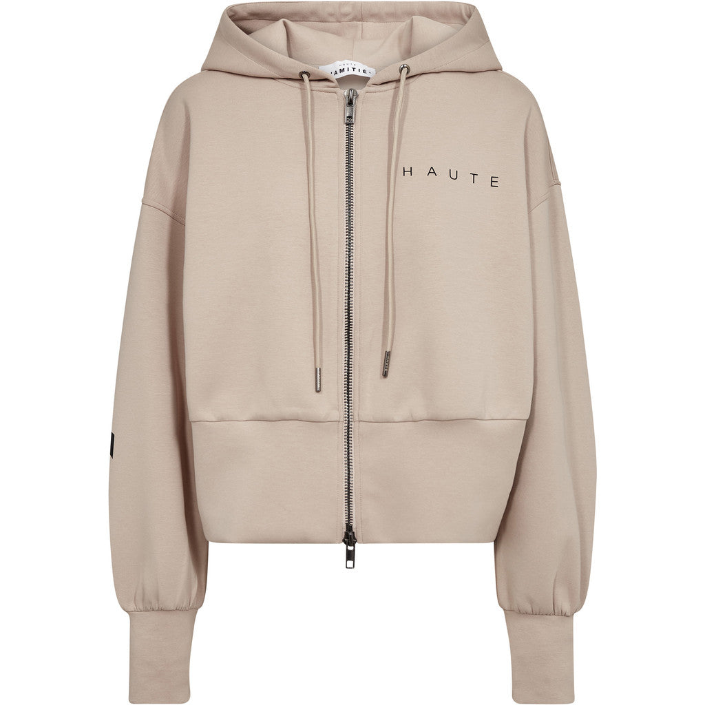 HAUTE L'AMITIE - MAXI SPLIT ZIP HOODIE BEIGE