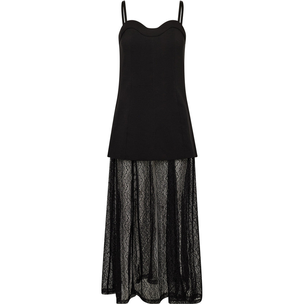 HAUTE L'AMITIE - L'E SUMMER CORSAGE KJOLE SORT