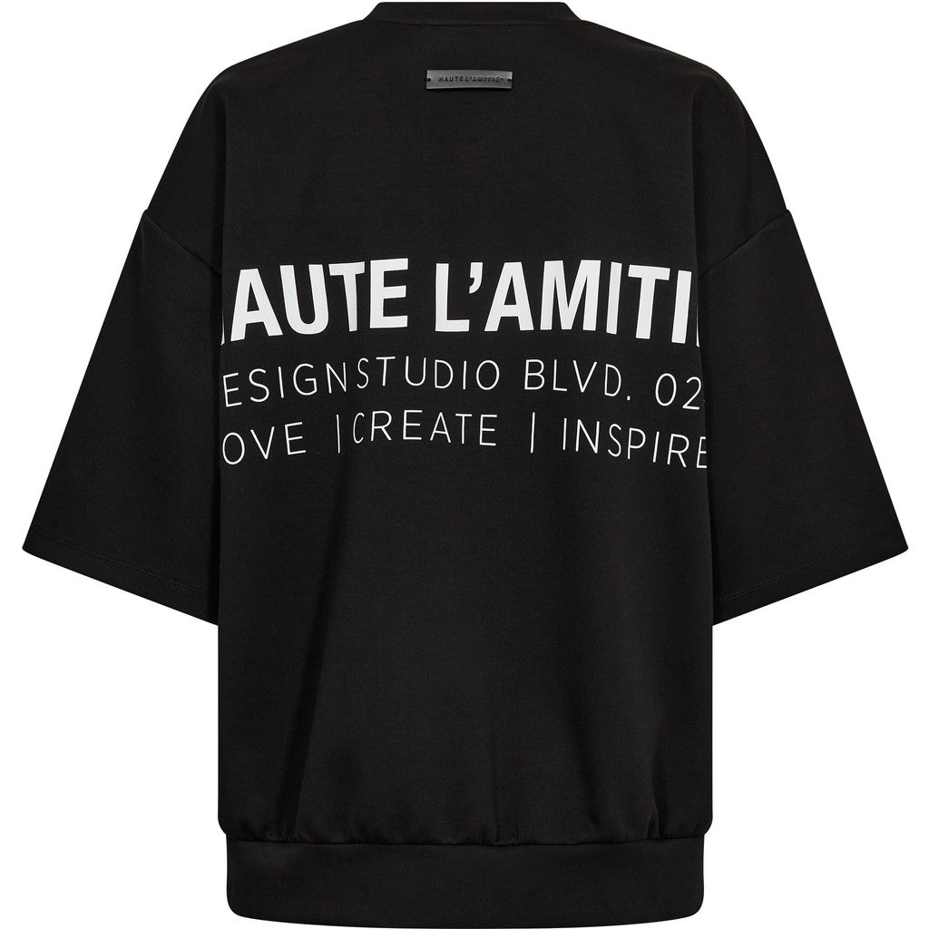 HAUTE L'AMITIE - BACK PRINT SS SWEAT SORT