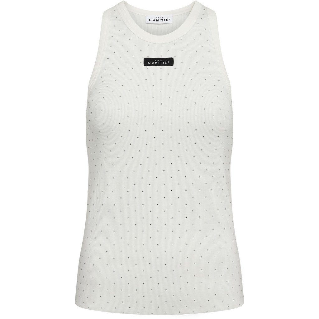 HAUTE L'AMITIE - RIB BADGE STONE TANK OFFWHITE
