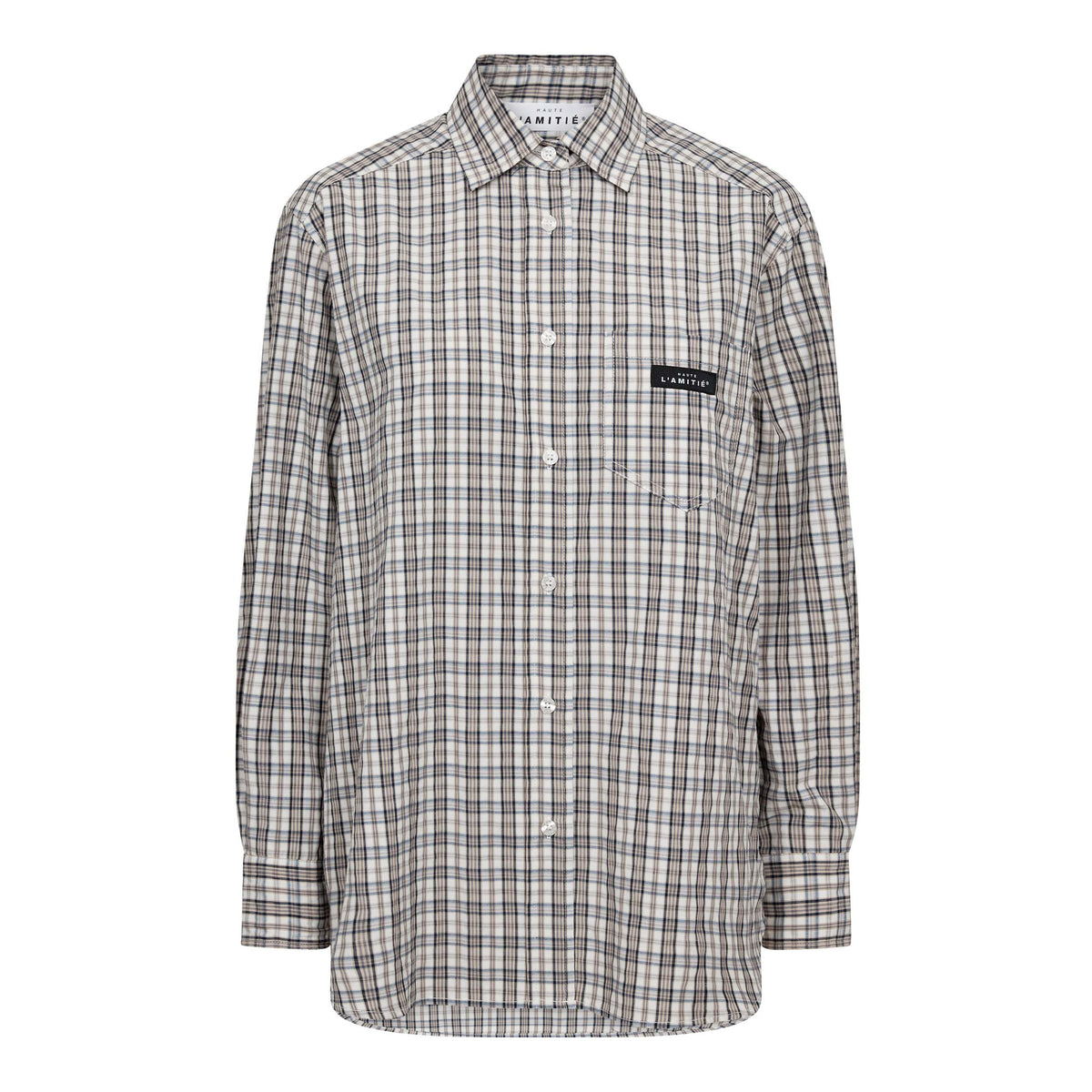 HAUTE L'AMITIE - Button Down Mini Check Shirt