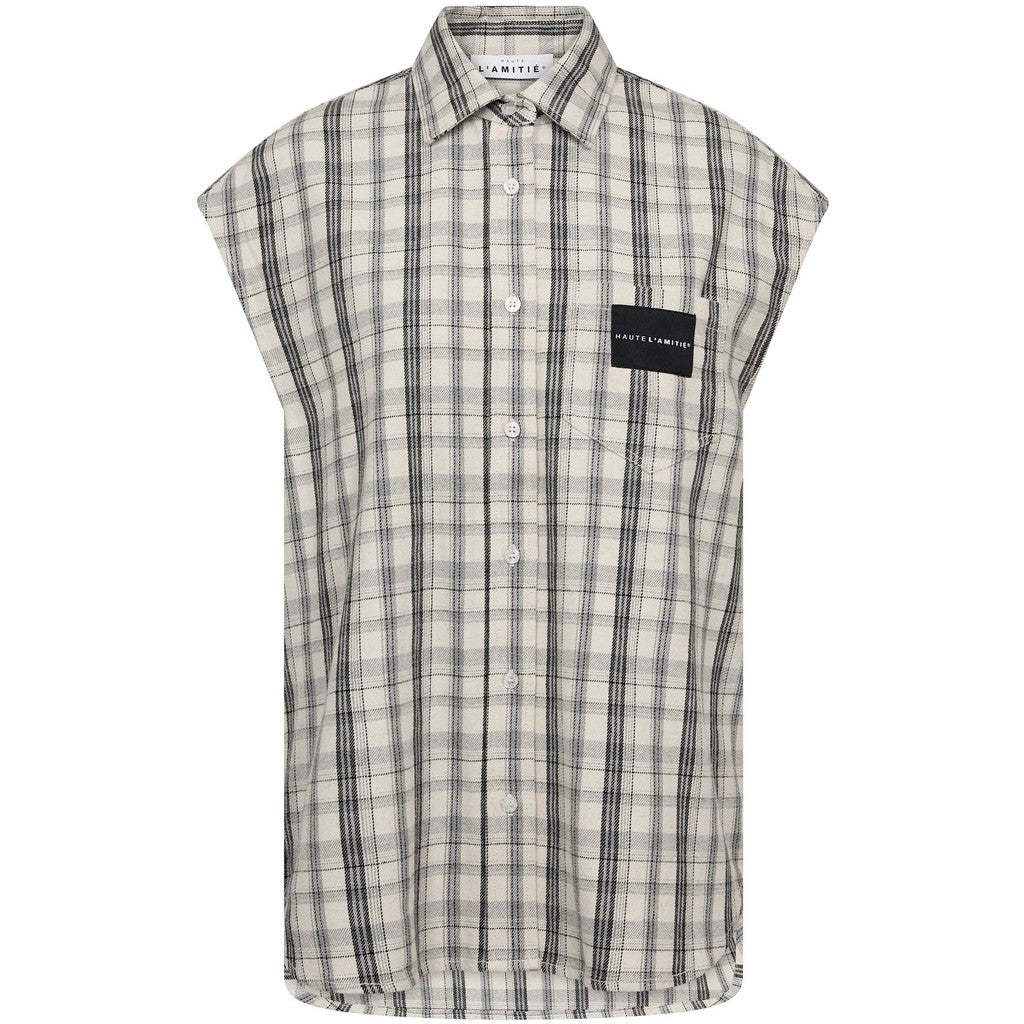 HAUTE L'AMITIE - RIXTON NS SKJORTE OFF-WHITE
