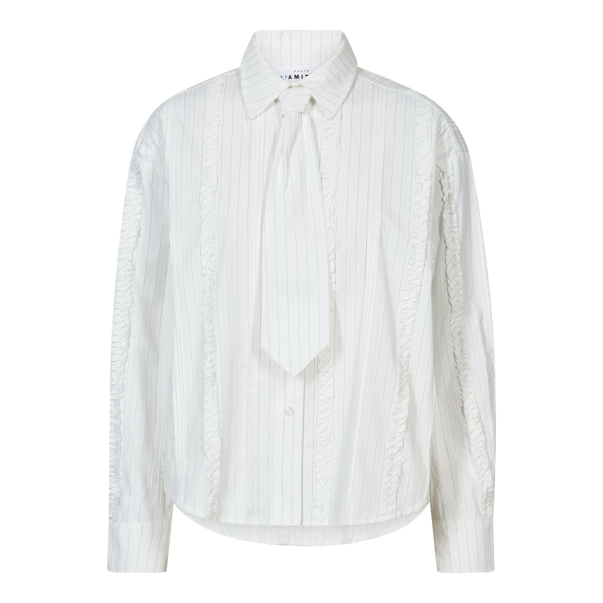 HAUTE L'AMITIE - INEZ PIN FILL SKJORTE OFF WHITE